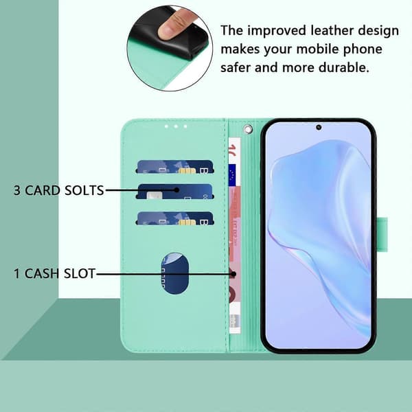 Hudfølelse ensfarvet lædertelefonetui med snor (til Doogee Note 59 / Note 59 Pro)