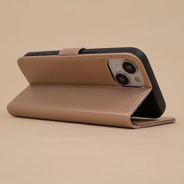 iPhone 16 Pro Max - Bogomslag Etui Mobilpung Guld