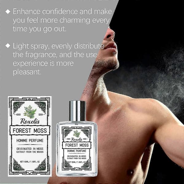 Herrparfym Fresh Forest, Långvarig Elegant Mild Doft med Tränoter
