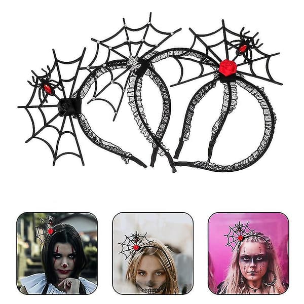 3 st Halloween-hårband för Halloween-dekorationer