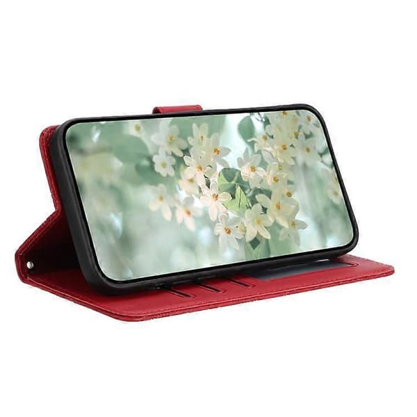 iPhone 17 Blomsterpræget Læder Telefoncover
