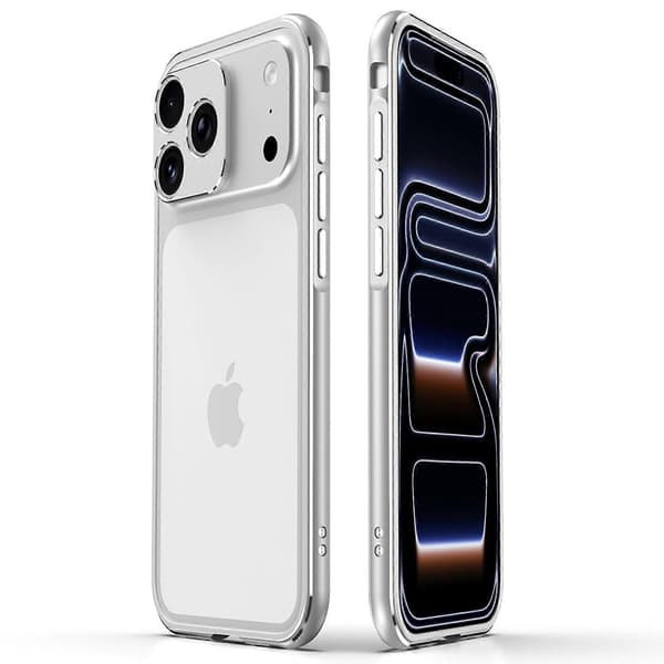 För iPhone 17 Pro Bumperfodral Utan Baksida Telefonramskydd med Linsskydd