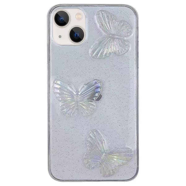 Sommerfugl TPU telefoncover til iPhone 15 Plus