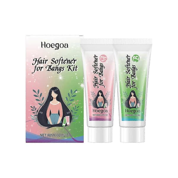 Bangs Softening Cream - Frizz Control & Moisturizer for Smooth, Manageable Bangs | Easy Home Styling with Long-Lasting Softness & Shine A