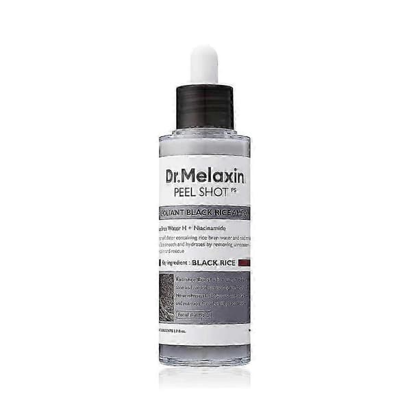 2 stk Peel Shot Glow Exfoliant Ris Ampulle (hvit ris/svart ris) A