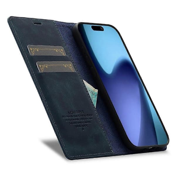 LC.IMEEKE Compatible for iPhone 17 Air Case Wallet Microfiber Leather Phone Cover