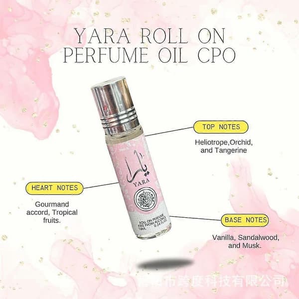 YARA Roll On Parfymolja CPO, 10ML Unisex Eau De Parfym Köln