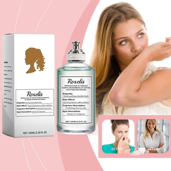 Roxelis Fresh Parfyme Boblebad, Elegant Langvarig Duft for Daglig Bad