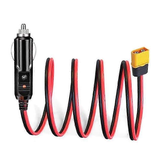 XT60 hanstik forlængerkabel med lighterstik 10FT 14AWG biloplader og XT60 adapterkabel