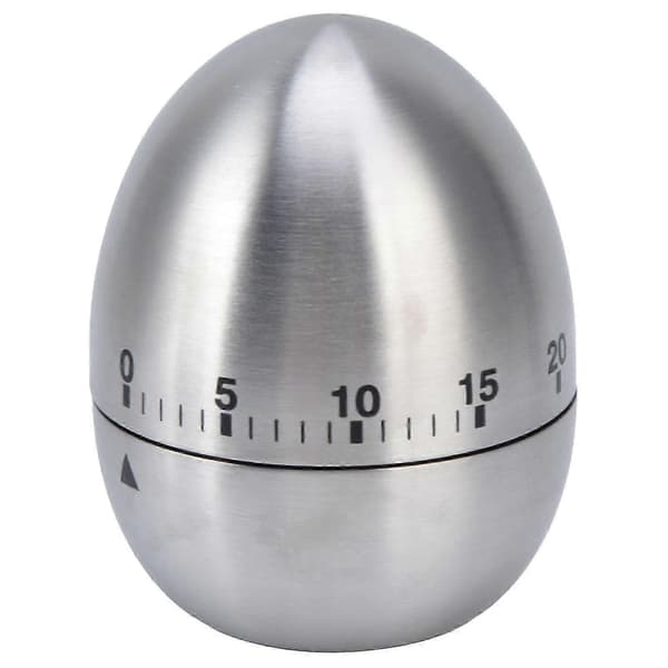 Kogetimer ægformet klart skala design manuel mekanisk 60 minutters køkkenbage-timerpåmindelse