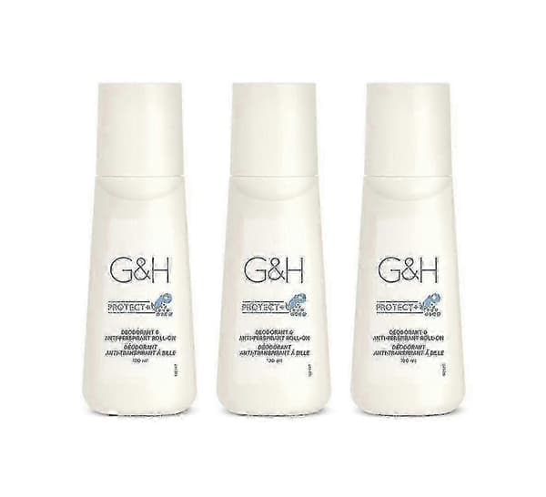 X 3 flaske Gh Protect+ Deodorant Anti-perspirant Roll-on Størrelse 100 ml.