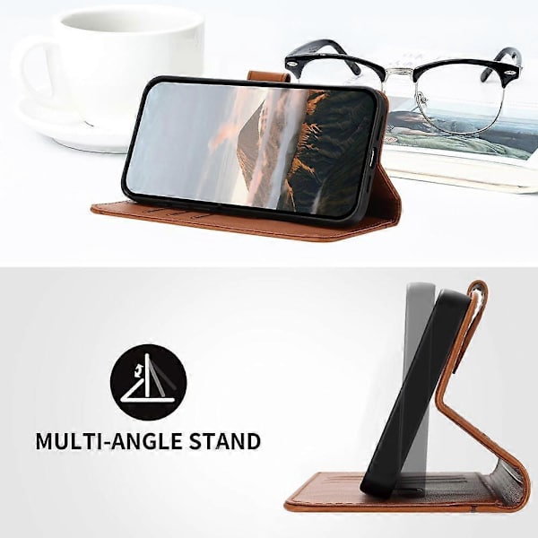 Triangelmönster Spänne Lås Läder Telefonfodral För Doogee Note 58 / Note 58 Pro