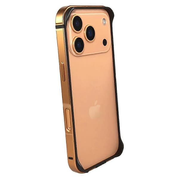 För iPhone 17 Pro Bumperfodral Aluminiumlegering TPU Anti-fall Skyddsram Telefonfodral