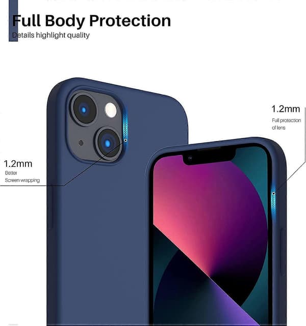 Kompatibel med iPhone 13-fodral 6.1, med MagSafe-blå
