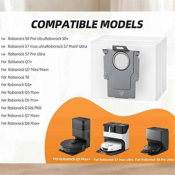 9 STK. Støvpose til S8 Pro Ultra/S8+/ Max+/Q8 Max+/Q5 Max+