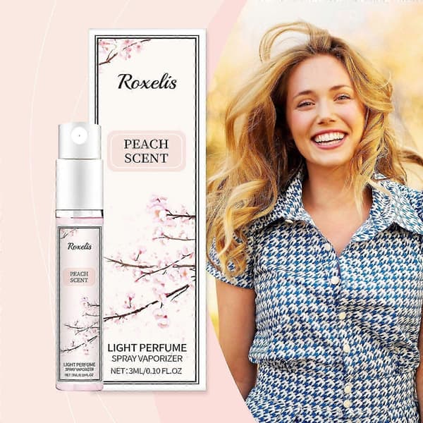 Varaktig persikoparfymspray, fräsch elegant citrus- och jasminparfym, långvarig mild formula