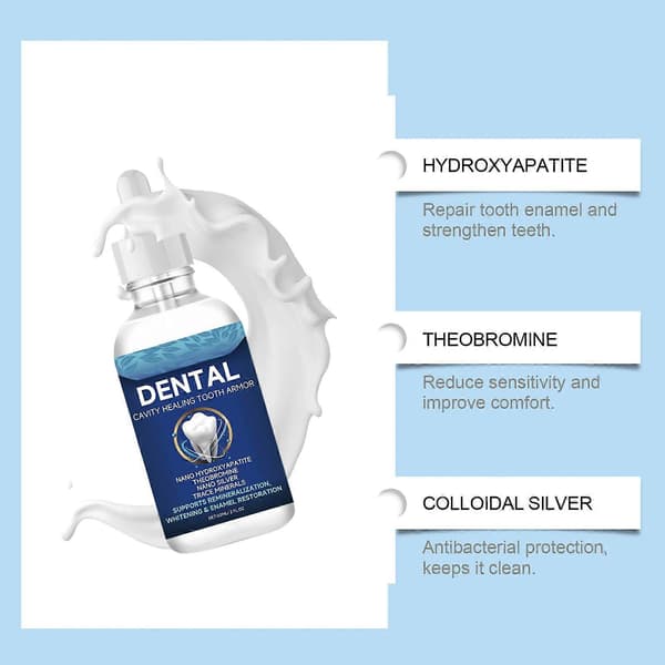 2x 60ml Tandvård Dentite Cavity Tandpansar Vitning & Emaljrestaurering A