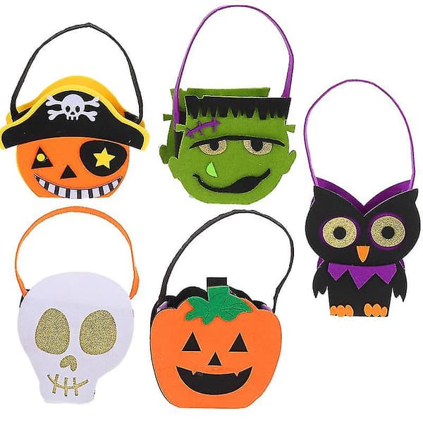 5 stk. Halloween håndtaske til Halloween-dekorationer