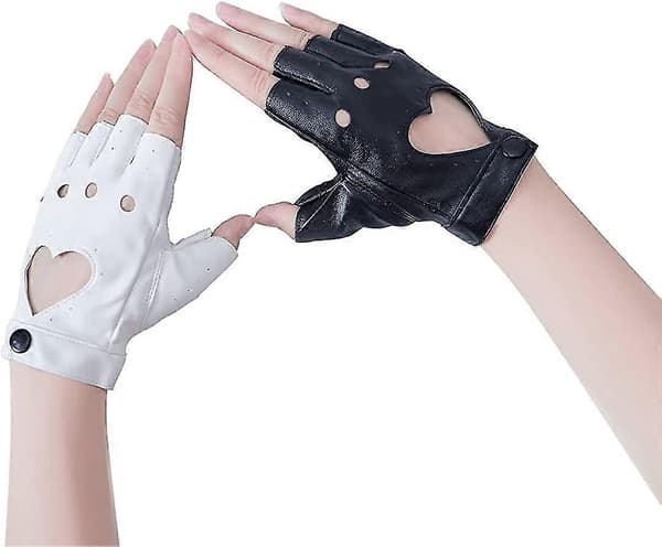 Danganronpa Hvid & Sort Monokuma Cosplay Halloween Handsker Cosplay Tilbehør
