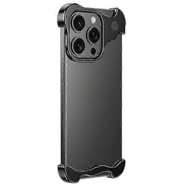 Til iPhone 13 Pro Max Bumper Case Kantløst Fire Hjørner Cover med Aromaterapi Tablet - Sort