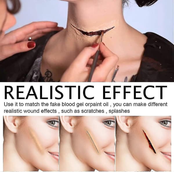 Halloween Hudvoks Plasma Makeup Sæt Makeup Horror Party Makeup Rekvisitter