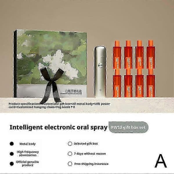 Elektronisk Munspray Fräsch Andedräkt Mist för Par Presentförpackning Bärbar Munskölj A