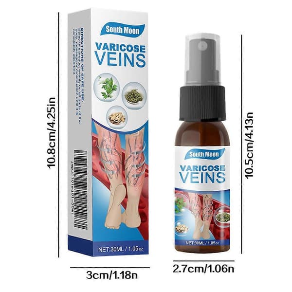 Åderbråcksspraybehandling för benåderbråck, Vein Guard Örtbaserad Spray Åderbråcksbehandlingsspray (3st)