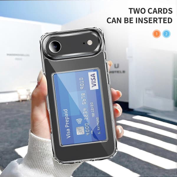 For iPhone 17 Air-deksel Beskyttende TPU-telefondeksel med kortholder