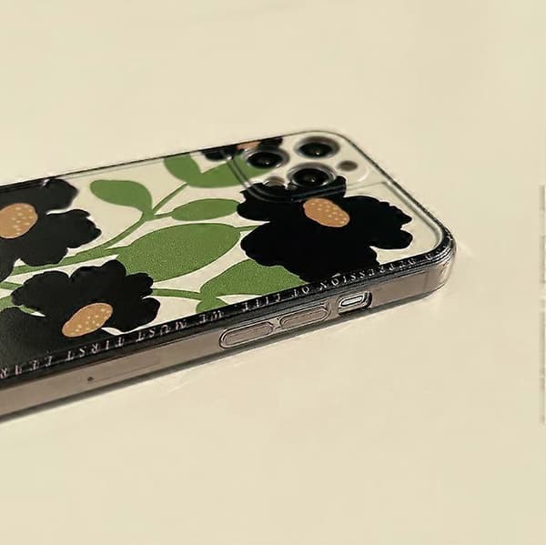 Blomsteretui til iPhone 13 Etui Blødt Klart TPU Silikone Gummietui