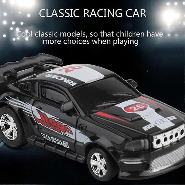 Mini RC-bil Coca-Cola-burk Radiostyrd bil 4 frekvenser Leksak för barn (vit)
