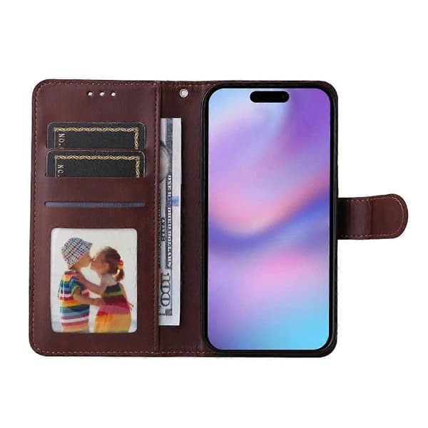 Læderetui med film til iPhone 17