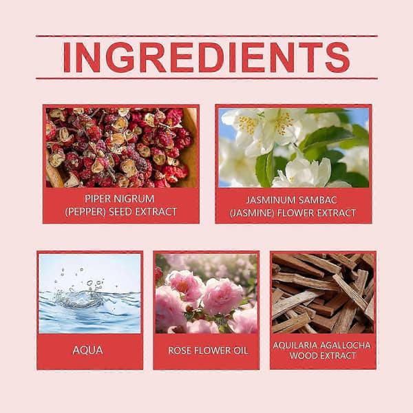 Kryddig Ros Vårparfym, Långvarig Fräsch Blommig Kryddig Doft, Bärbar 15ml