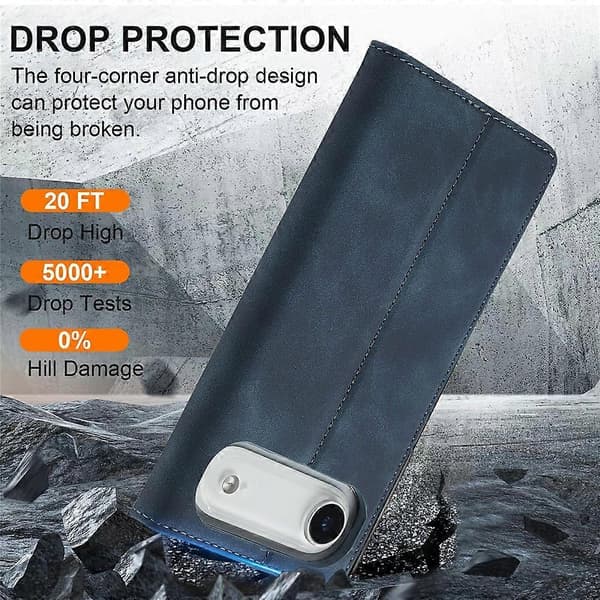 LC.IMEEKE Compatible for iPhone 17 Air Case Wallet Microfiber Leather Phone Cover