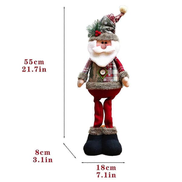 3 stk. dekorative julefigurer