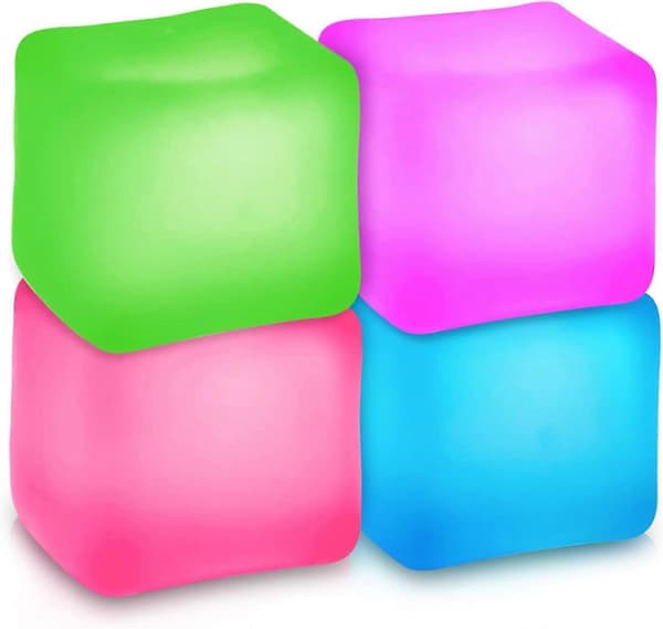 Doh Cube Squishy Legetøj, 4 stk. Stressbolde til børn og voksne, Ice Cube Sensoriske Bolde Stress Fidget Legetøj, Angstlindrende Klemmebold Sensorisk Fidget Legetøj