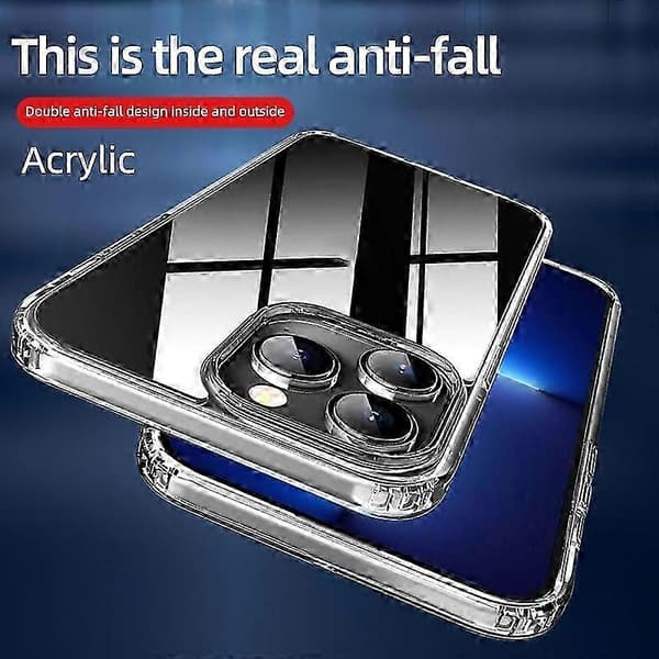 För iPhone 14 Plus Akryl Rymdtelefonfodral