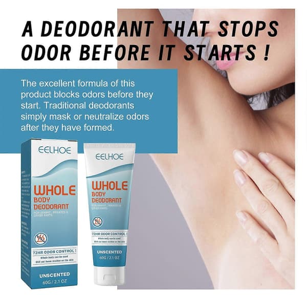 1-3X Kropsdeodorant til kvinder Mænd Deodorant Stick Antiperspirant Duft