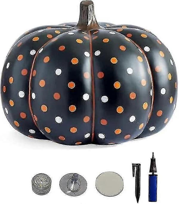 Halloween oppustelige græskarballon lyser op, Halloween udendørs havepynt oppustelig bold
