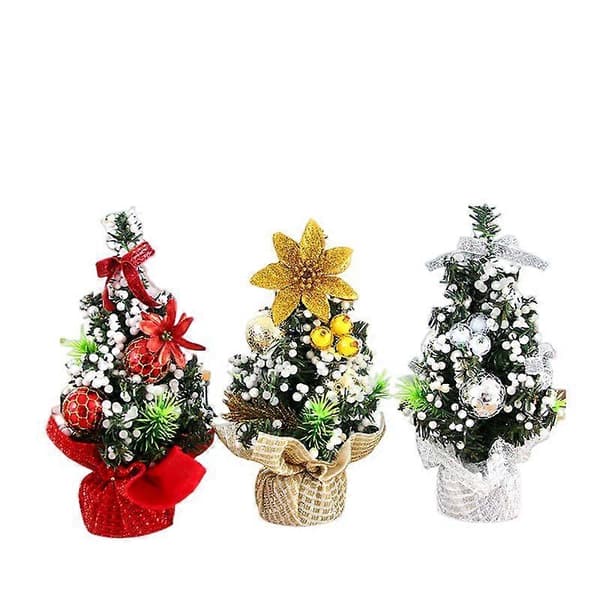 Mini juletre, lite juletre, julepynt til skrivebordet, juledekorasjoner, 20 cm