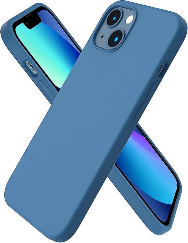 Kompatibel med iPhone 13 Skal 6.1, med MagSafe-Ljusblå