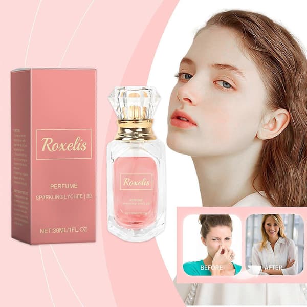 Lychee Crystal Crown Parfym, Elegant Fräsch Litchidoft med Ros- och Vaniljextrakt, 30ml