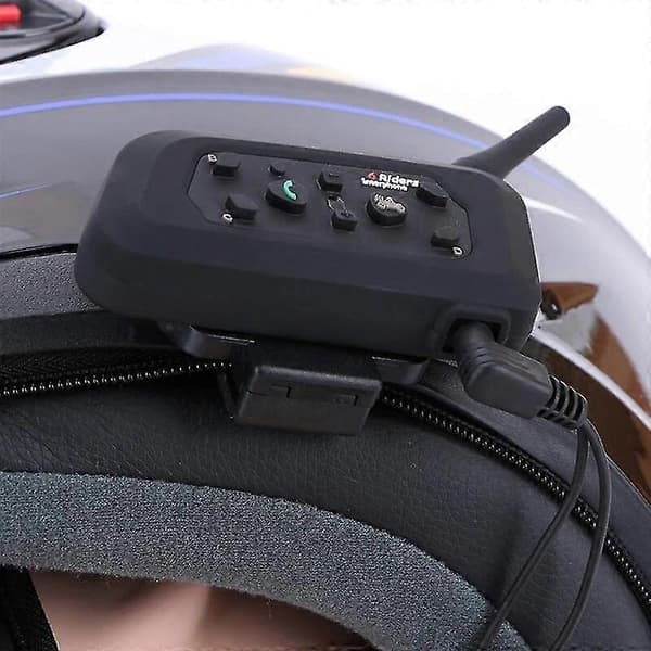 för V4 Bluetooth-kompatibel Intercom Klämma Hjälm Headset Motorcykel Fäste H9EE