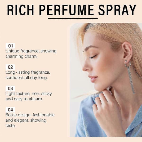 Parfymspray Lavendel & Vanilj, 10ml Eau de Toilette, Långvarig Lätt Icke-klibbig Resevänlig Doft