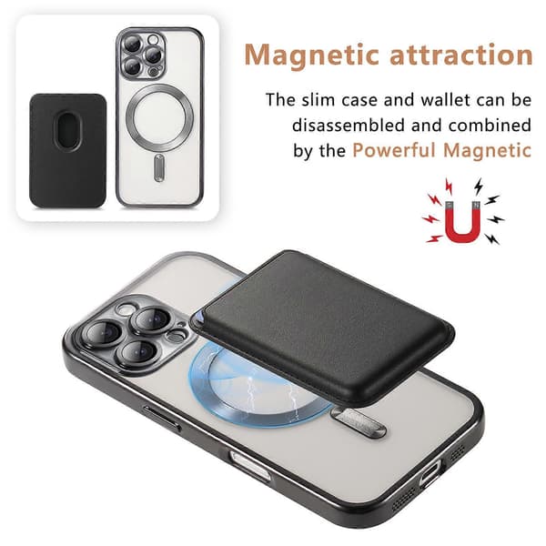 INF iPhone 16 Pro Case with Magnetic Card Slot Shockproof and Practical iPhone 16 Pro