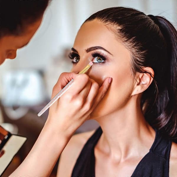 Pudderbørstesæt til makeupbrug Holdbare makeupbørster 10 stk.