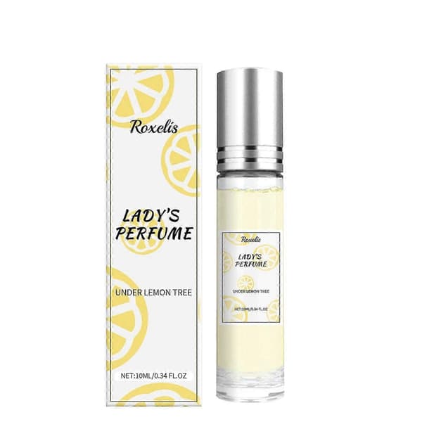 Citronfräsch gul parfym, långvarig doft med cederträ, peppar och patchouli, 10 ml