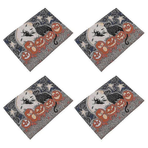4 stk Halloween bordbrikke