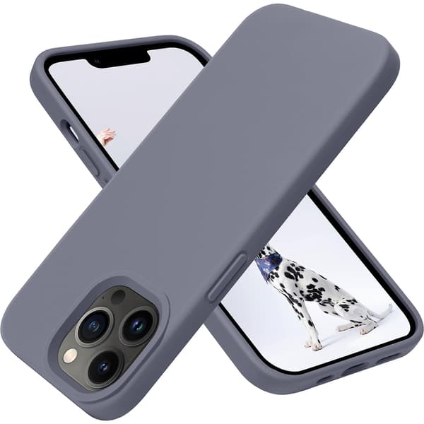 Designed for iPhone 13 Pro Max Case, Silicone Shockproof Slim Thin Phone Case (Lavender)
