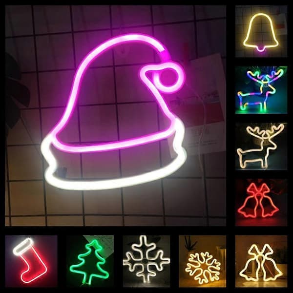 Juledekorasjon neonlys, Spesifikasjon: Julestrømpe