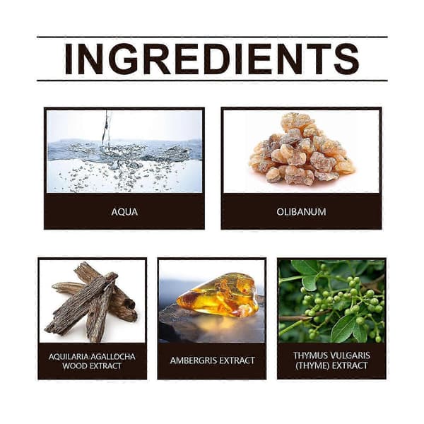 Sort træ nicheparfume, elegant frisk duft med røgelse og agarwood, 50 ml